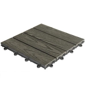 WPC Interlocking Decking ფილები Click Tile