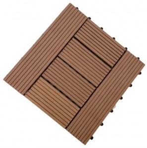 WPC Interlocking Decking ფილები Click Tile