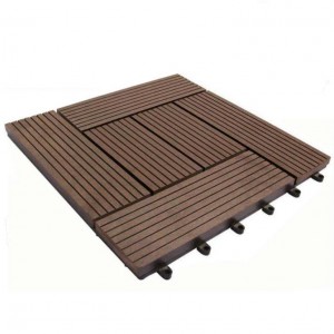 WPC Interlocking Decking ფილები Click Tile