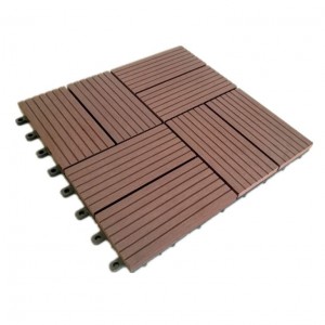 WPC Interlocking Decking ფილები Click Tile