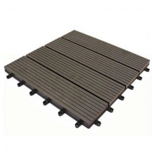 WPC Interlocking Decking ფილები Click Tile