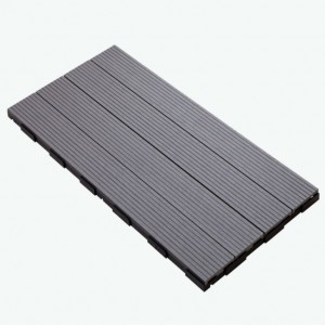 WPC DIY decking ટાઇલ 30x30cm ફ્લોરિંગ