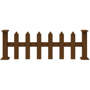 Easy Assembled Non-fading Wpc Garden Fence