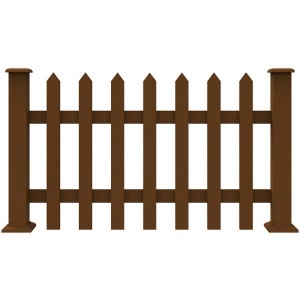 Easy Assembled Non-fading Wpc Garden Fence