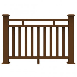 Outdoor Composite Balustrade WPC Decoration Fencing