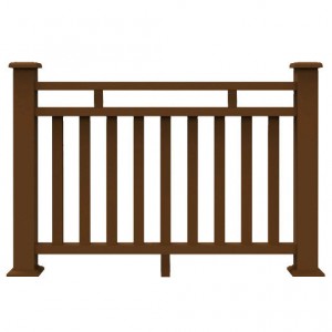 Outdoor Composite Balustrade WPC Decoration Fencing