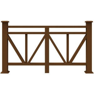 Outdoor Composite Balustrade WPC Decoration Fencing